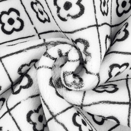 SHACOS 4x6 Area Rugs for Living Room, Soft Low Pile Washable Rug Non-Slip, Moroccan Carpet Rug Black and White Area Rug for Bedroom Dining Room Nursery Home Decor