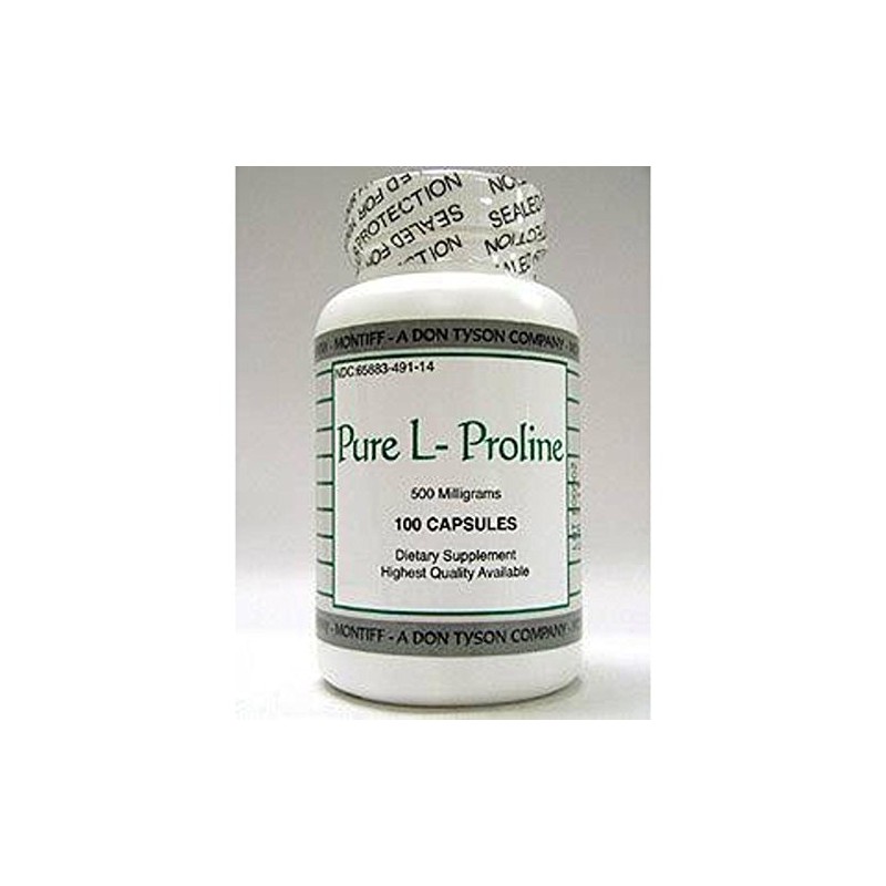 Pure L Proline 500 mg 100 Capsules