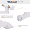 KOVOSCH 2 Pack Hinge Pin Door Stopper White - Adjustable
