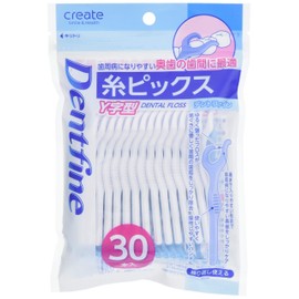 Create Dental Floss Thread Picks Dent Fine Y-Shaped 30 Pieces