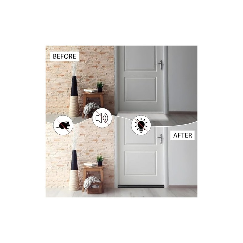Burlete para Puerta, Protector y Guardapolvo para Puerta, 96CM Sello