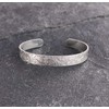 Scroll Texture Sterling Silver Cuff Bracelet
