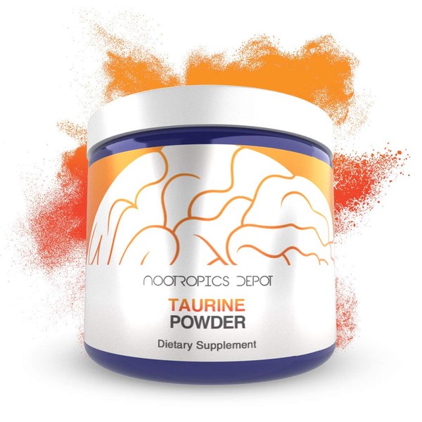 Nootropics Depot Taurine Powder | 250 Grams | Amino Acid Supplement | Supports Healthy Metabolic Function, Cardiovascular Health, and Healthy Stress Levels
