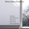 Blackout Window Films, White Sides 100% Light Blocking Window Cover