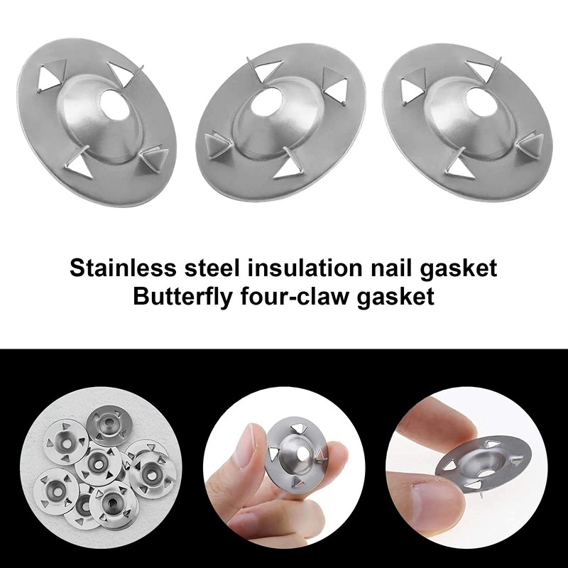 100Pcs Tile Backer Board Washers 28mm Diameter Insulation Board Washer Easy
