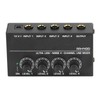 4 Channel Mixer Black Ultra Low Noise 4 Channel Compact