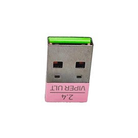 HLUCHY - Adaptador de receptor de mouse de señal USB compatible con Razer Viper Ultimate (rosa)