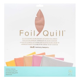 We R Memory Keepers Foil Quill 12"X12" Foil Sheets 15/Pkg-Shining Starling-3 Each Of 5 Colors -WR661-026