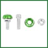 Motoforti 4pcs 6mm Metal Motorcycle License Plate Frame Bolt Screw