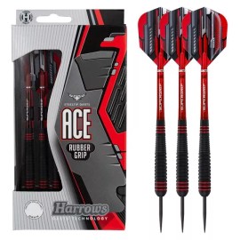 Generic Harrows 20g ACE Steel Tip Darts, Non Slip, Vulcanised Rubber Grip, 20 Gram