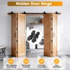 Mdkave Invisible Hinges for Cabinet Doors,Completely 180° Hidden Hinges,Concealed Door