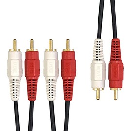 Fuji Parts FVC-132R Audio Distribution Cable, Audio Cable, 2-Pin to 4-Pin 2m (0.5m+1.5m) High Purity 99.996% OFC Oxygen Free Copper Cable