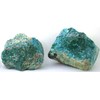 634 GRAM 22.4 OZ 2 SPIDERWEB TURQUOISE MALACHITE SILICA QUARTZ