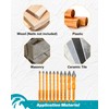 EXFEIN 3/16"-1/2" Masonry Drill Bits Kit with Quick-fit Shank, Carbide-Tipped