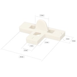 KOTARBAU® Joint T-pieces, 10 mm, 200 pieces, type T joint crosses for clinker brick