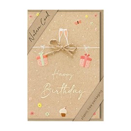 bsb - Birthday Card - Nature Card - Sustainable Birthday Cards - Birthday Cards with Envelope - Birthday Card Women & Men - Greeting Card 11.5 x 17 cm