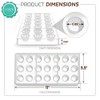 O'Creme Clear Polycarbonate Chocolate Mold Transparent Jelly Candy Mold -