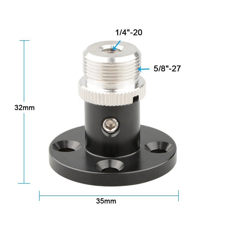 CAMVATE Microphone Table Mount with 5/8"-27 Thread