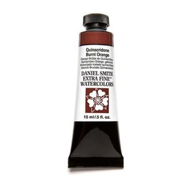 DANIEL SMITH Daniel Smith 284600086 Extra Fine Watercolor 15ml Paint Tube, Quinacridone, Burnt Orange, 0.5 Fl Oz (Pack of 1)