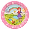 10 Round Wonderland Kids Birthday Girl Paper Plates 23 cm