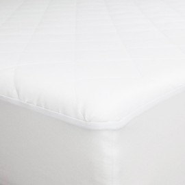 Furinno Angeland Quilted Mattress Pad, Twin, White