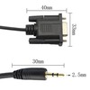DB9 Female to 2.5mm Stereo 2.5mm Jack to DB9-F 9