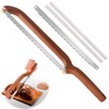 Uprichya Bread Knife for Homemade Bread Sourdough, Wooden Bread Bow