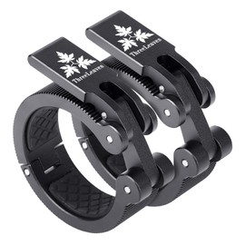 ThreeLeaves Olympic Barbell Clamps 2 Inch.Aluminum Alloy Exercise Collars For Weightlifting.Secure and Quick-Release Weight Clips for Intense Weightlifting Sessions. (Black, S)