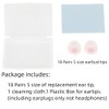 SNHTLS 18 Pairs S Size Replacement Ear Tips Replacement Silicone