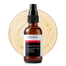 YEOUTH - Suero Facial - Serum Facial de Retinol con Ácido Hialurónico, Vitamina E y Aloe Vera, Serum Antimanchas, Antiedad, Antiarrugas e Hidratante  