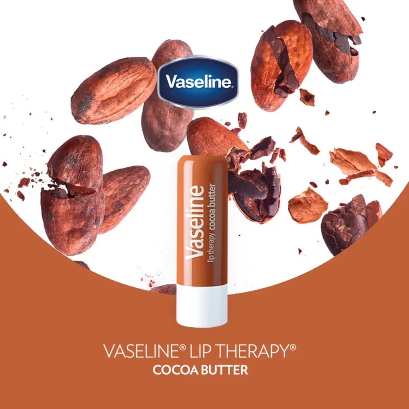 Vaseline Lip Therapy Cocoa Butter Bálsamo Labial De Usa