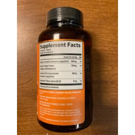 BalanceGenics Performance Formula Turmeric Ginger Curcumin 1000mg 60 capsules