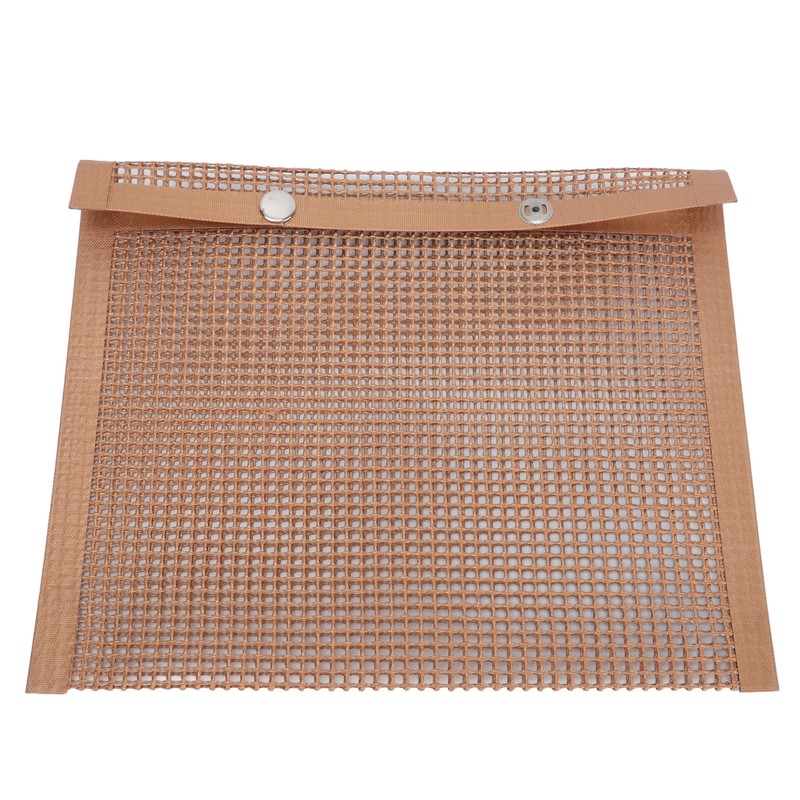 Grilling Pouches Fiberglass Mesh Non Stick High Temperature Resistant BBQ