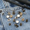 CRAFTMEMORE 3/8" Fancy Leather Rivets Round Rapid Rivet Studs for