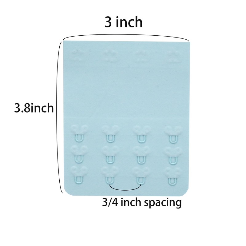 SAMGU 3 Pieces Women's Bra Extenders 4 Hooks Soft Comfortable