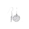 WINDALF Vintage Boho Earrings Flower of Life 3.2 cm Bohemia