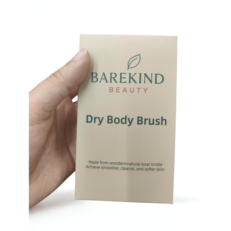BareKind Dry Body Brush - Natural Boar Bristles & Wooden