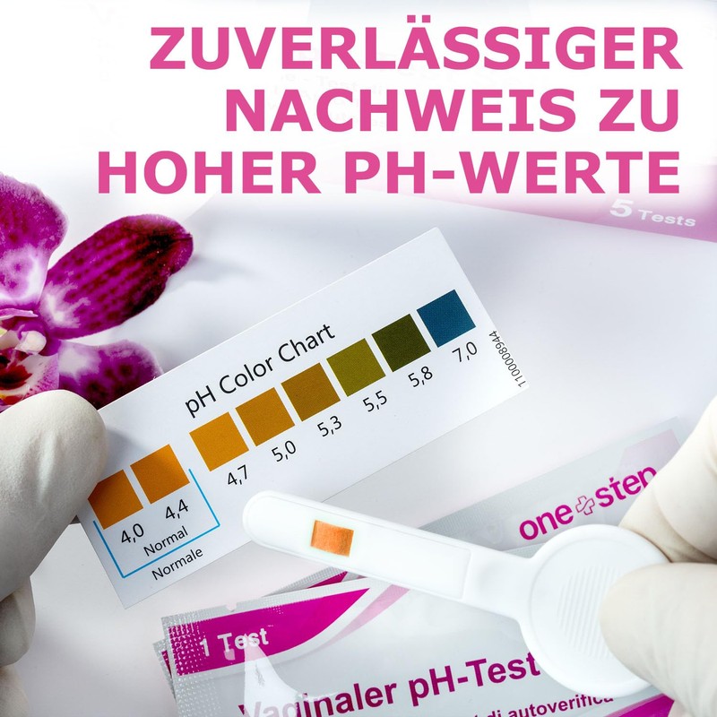 One+Step Vaginal Health Test with Reference Colour Card, Pack of