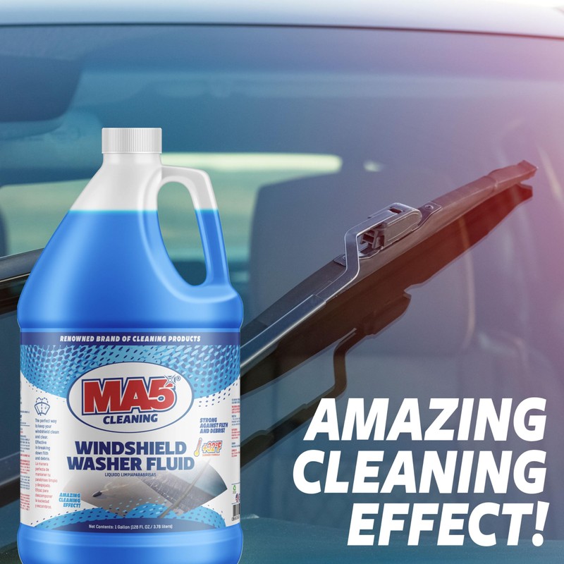 MA5X Windshield Washer Fluid, 1 Gallon Blue