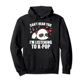 I Can't Hear You I'm Listening to K-Pop Kawaii Womens Girls Pullover Hoodie
