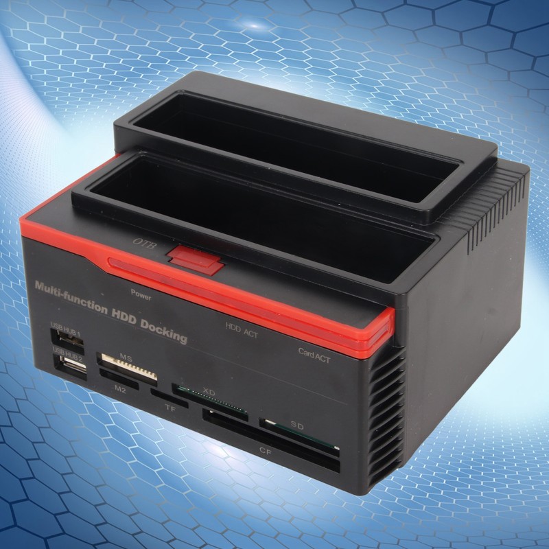 HDD Docking Station Dual Bay 480Mbps USB2.0 to SATA IDE