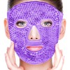 Antifaz de Gel para Cara Frío/Caliente con Respaldo de Felpa