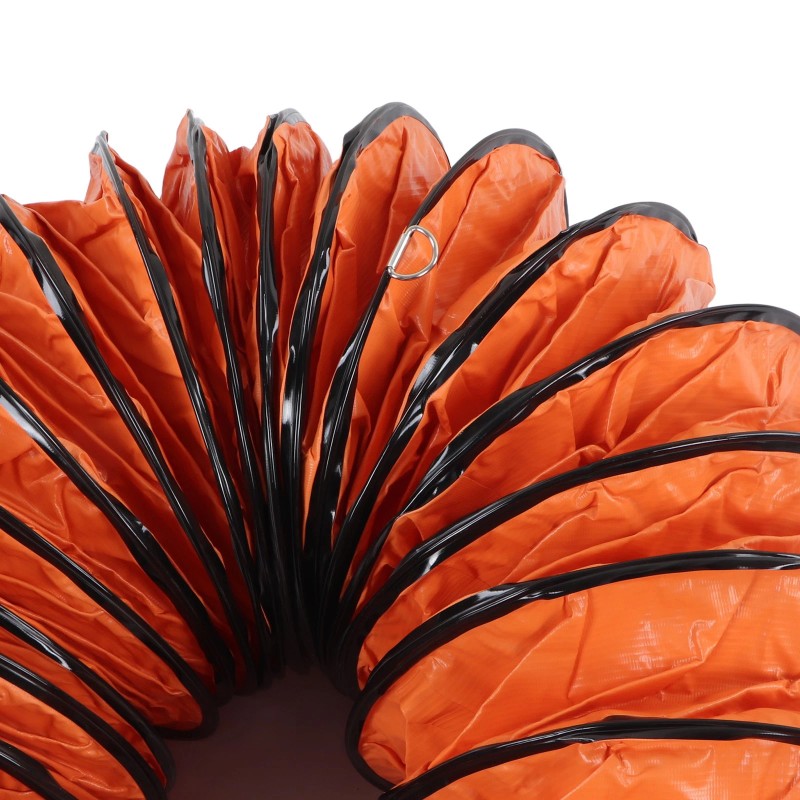 Unbranded 8m PVC Flexible Adjustable Ventilation Duct Hose with 2pcs