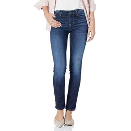 Buffalo David Bitton Women's Carrie Mid Rise Slim Jeans, Reckless Blue, 32