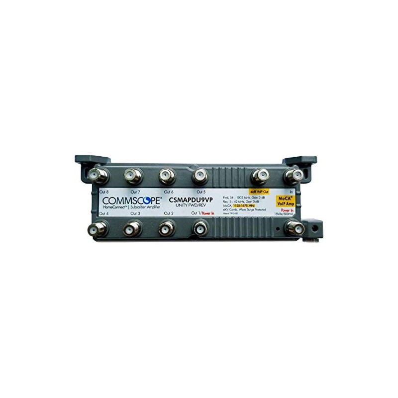 Commscope CSMAPDU9VPI Amplificador VoIP pasivo de 9 puertos MoCA HomeConnect