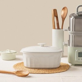 BUYDEEM CT1005 Ceramic Pot 2L for G553 G563 Food Steamer, White