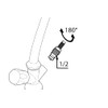Plumber's Top with Kreamischen Sealing Discs 180 ° Rotation Angle