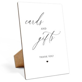 Wedding Bar Sign, Cards and Gifts Thank You, Bridal Shower Decorations, Bachelorette Party Decorations8×11 Wooden Play Sign with Stand for Wedding Open Bar Decor - LP096