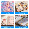 Acrylic Gel Pens, 1.0mm Fine Point Gel Paint Pens for