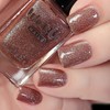Whats Up Nails - Earthlike Gem Encrusted Nail Polish Brown